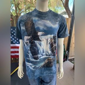 Vintage 00s The Mountain American Eagle tie dye T-shirt Size L